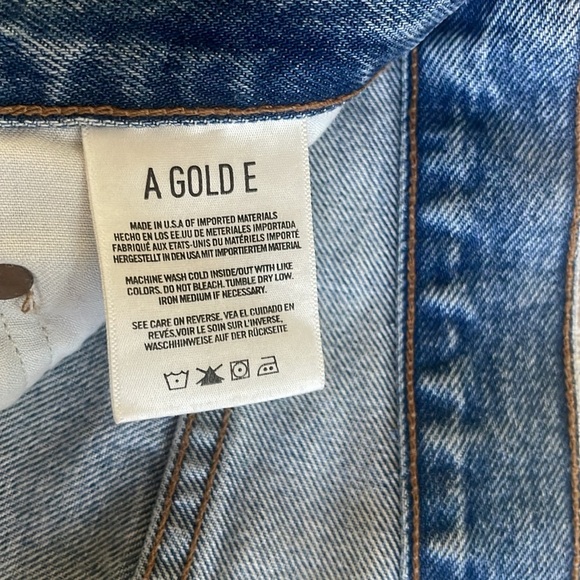 Agolde Riley High Rise Straight Crop - Picture 2 of 9